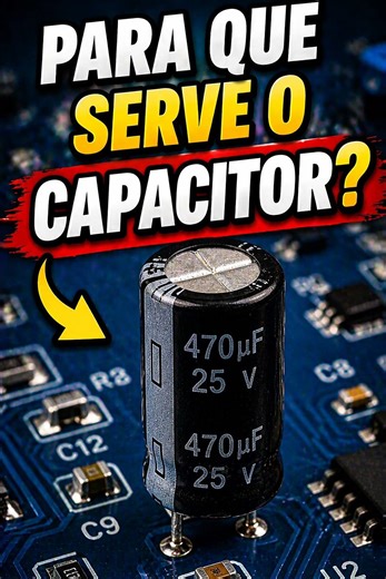 PARA QUE SERVE O CAPACITOR? #eletronica #eletronicageral
