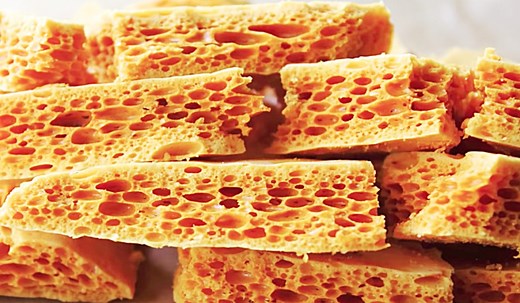 Old-Fashioned Honeycomb Sponge Candy Recipe