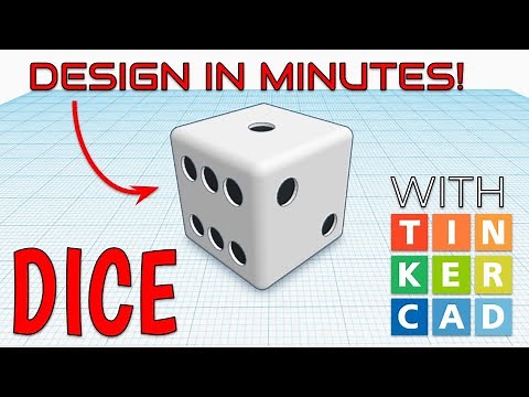 How To Make Dice with Tinkercad in Minutes!