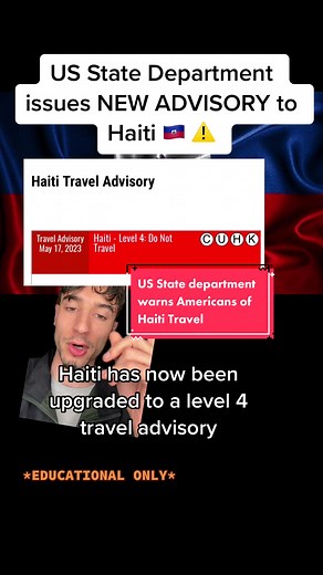 Today, the US State Department issued a fresh set of advisories for Haiti regarding traveler safety. Protests, demonstrations, tire burning, and roadblocks are frequent, unpredictable, and can turn violent. The U.S. government is extremely limited in its ability to provide emergency services to U.S. citizens in Haiti – assistance on site is available only from local authorities (Haitian National Police and ambulance services). Local police generally lack the resources to respond effectively to s