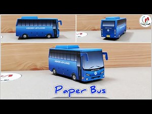 Make Easy Paper Bus|How To Make a Paper Bus| Diy Paper Bus|DIY Papercraft|Simplecraft