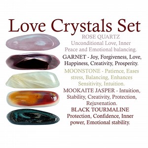 Love Crystals Set, Love Crystal Set, Crystals for Love, Crystals of Love, Crystals Love, Love Crystals, Stones for Love, Love Stones, Love - Etsy