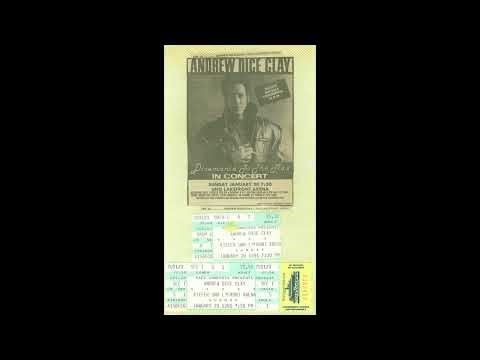 ANDREW "DICE" CLAY: UNO Lakefront Arena - January 20, 1991 - New Orleans, LA.