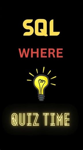 SQL WHERE Clause Quiz | Test Your Filtering Skills with Real Queries