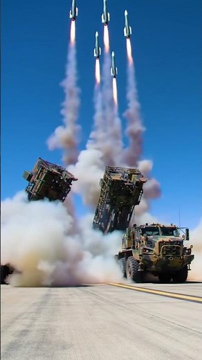 Hypersonic Missile Launch | Multiple Launchers on Military Runway |