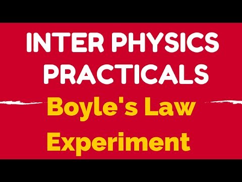 physics practical boyle's law experiment video