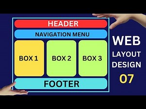 How to create Website Page Layout in HTML CSS | Part 07 | web page layout Design Tutorial