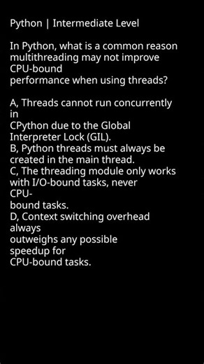 Why Multithreading Isn #Threading #GIL #Programming
