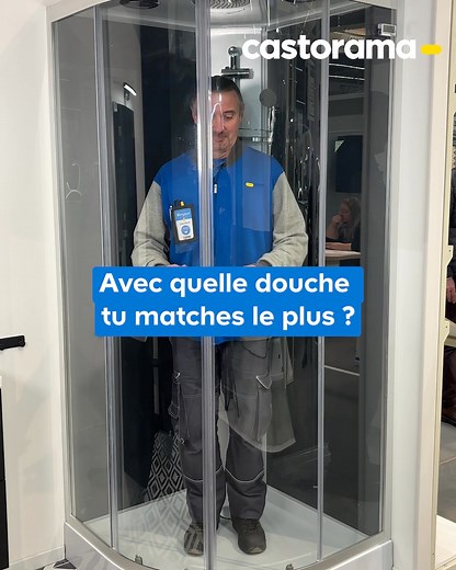 Cabine de douche, douche ouverte, douche à l’italienne… 🚿 Nos experts Castorama sont là pour vous guider vers le match parfait. 💞 Découvrez nos inspirations en magasin ou sur notre site ! ✨​ ➡️ https://urlr.me/CykAnZ | Castorama