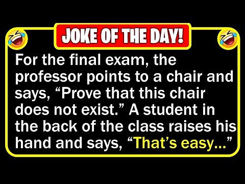🤣👉 BEST JOKE OF THE DAY! - The students are seated for their final exam when... | Funny Jokes