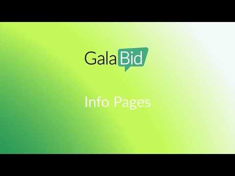 Info Pages - Adding and managing custo information pages for your fundraising campaign