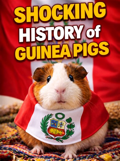 Guinea pigs weren’t always cute pets in our homes. Over 7,000 years ago, they were domesticated in South America for food, not companionship — and that history still explains their behavior, fragile digestion, herd instincts, and why they hide illness today. Understanding where guinea pigs came from is the key to caring for them properly and preventing silent suffering. Sources listed below for transparency and education. #guineapigs, #guineapigfacts, #guineapighistory, #smallpets, #peteducation