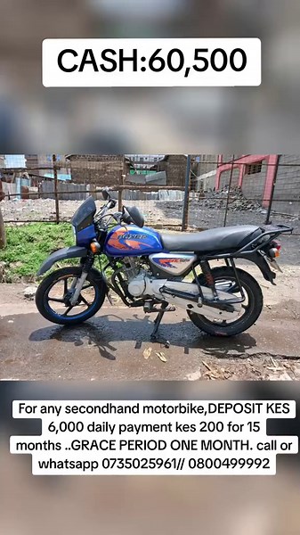 For any secondhand MOGO bike,DEPOSIT KES 6,000 daily payment kes 200 for 15 months ..GRACE PERIOD ONE MONTH. call or whatsapp 0100372910#foryourpage #goviral #luotiktokers #makemetrend #kenyantiktokers