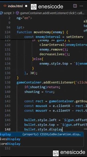 Shooting Game | HTML CSS JAVASCRIPT