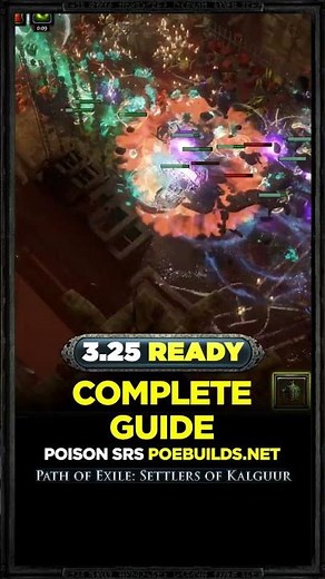 [POE 3.25] POISON SRS - COMPLETE GUIDE - POE BUILDS #shorts #pathofexile #poebuilds #poe