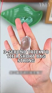 3 Second Trick to Tie a Short Bag String