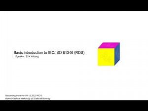 IEC/ISO 81346 (RDS) - Introduction and application