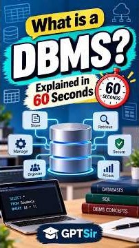 What is a DBMS? Explained in 60 Seconds | GPTSir