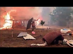 Man salvages belongings from burning home in Bolivia | VOA News