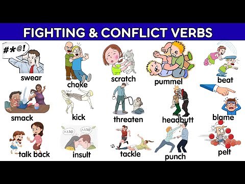Lesson 265: Action Verbs for Fighting and Conflict | Action Verbs with Examples | Verbs by topics