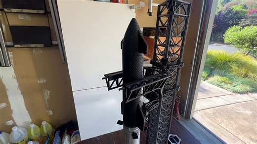 3d Printing & Assembly of a Complex Model: SpaceX Starship, Super Heavy, and Launch Tower - Part 20