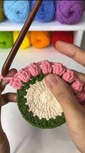 how to crochet flower coasters #moclentivi #crochet #coasters #keychain #flower #amigurumi #diy #quatang #mockhoalen #hocmoclen #zodiac #kit | MoclenTivi