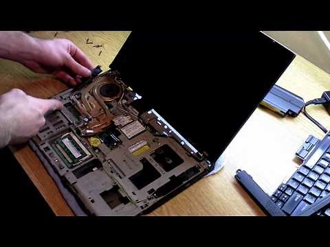 Tutorial: How to replace Thinkpad T61 CPU Fan HSF, Fix Fan Error, Cool down CPU!