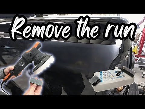How to remove a run in your clear coat for the best results