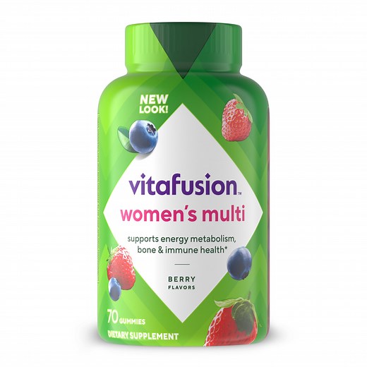 vitafusion Womens Multivitamin Gummies, Daily Vitamins for Women, Berry Flavored, 70 Count