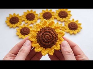 Easy Crochet Sunflower 🌻 | Step-by-Step Tutorial for Beginners