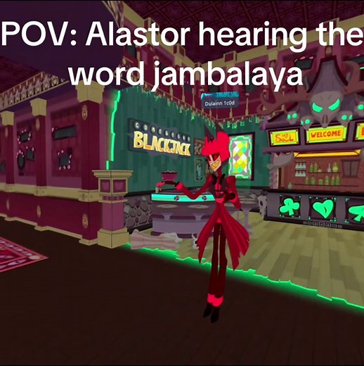Alastor's Hilarious Reaction to Jambalaya Word
