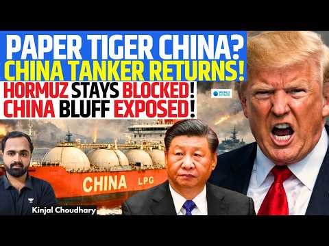 China Humiliated! Warned US, Then Backed Off! Tanker Retreats, Hormuz Blocked | Kinjal