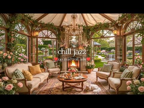 (NO MID-ROLL ADS) 🌷 Soft Spring Jazz (NO MID-ROLL ADS) – Peaceful Café Vibes for Work & Deep Focus