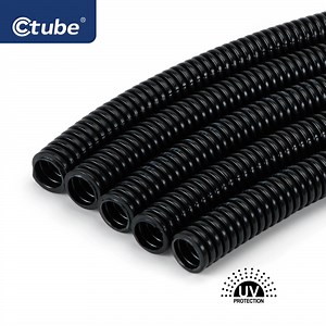 [Hot Item] Ctube UV Resistant PVC Electrical Flexible Hose Corrugated Solar T Conduit UPVC Pipe