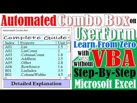 Excel VBA - Automated Combo Box on UserForm (Practice file available)