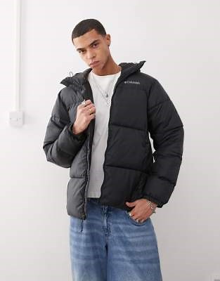 Columbia Puffect II hooded puffer coat in black | ASOS