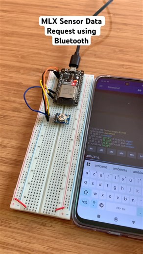 MLX Sensor Data Request using Bluetooth