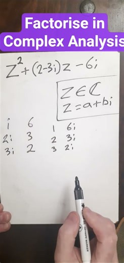 Factorise a Complex Quadratic #complexnumbers #factorise #mathstrick #maths #algebra #calculus