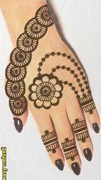 Back hand beautiful henna design- Simple & easy mehndi design for hands- Mehandi ka Design #mehandi
