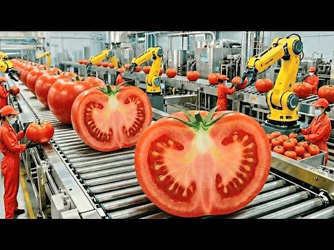 Inside the Modern Tomato Sauce Factory From Fresh Tomatoes to Smooth Ketchup Bottles (Full Process)