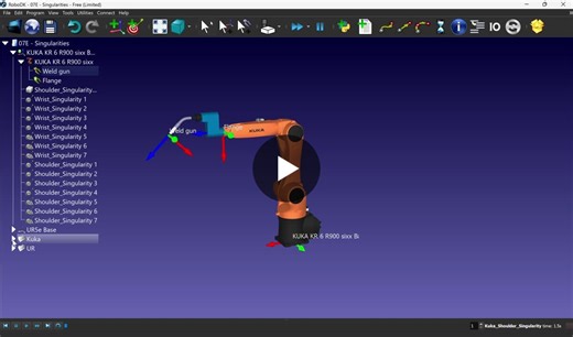 #robodk_simulation #singularities | Aryan Koratkar