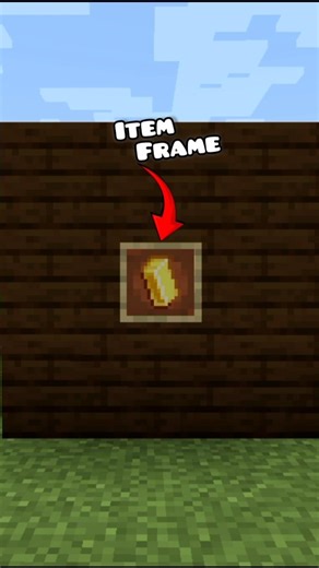 Item frame are useful than netherite 😳 #minecraft #shorts