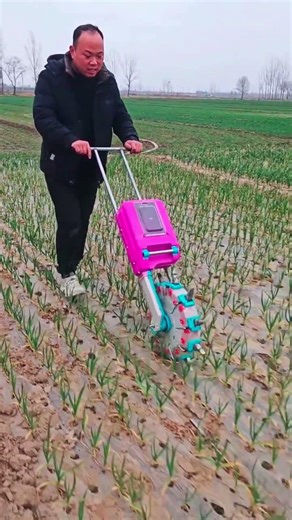 Garlic seeder machine. #farming #shorts