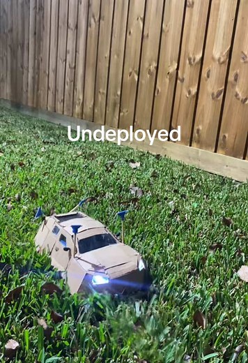 Showcasing my RC cardboard interceptor #tornadotok #tornado #cardboardinterceptor #stormchaser #fyp #tornadoes @Cardboard_intercepter