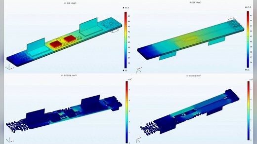 COMSOL弹簧双稳压电能量收集器，变压器振动仿真，磁致伸缩压电正负磁电效应，磁致伸缩制动器，电磁超声，压电材料圆柱绕流能量收集，磁力耦合变形，声子晶体能量收集