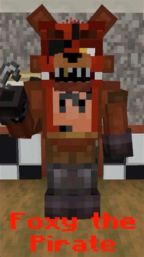 All FNAF Animatronics In Minecraft #minecraft #fnaf #shorts #shortvideo #minecraftshorts