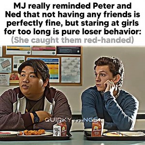 MJ catches Peter and Ned staring at Liz😭🙏🏻"You guys are losers" -MJ #spiderman #memes #4k