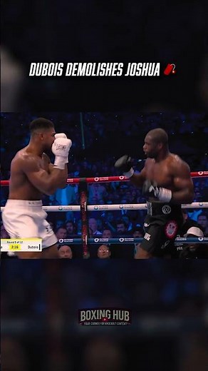 Daniel Dubois DEMOLISHES Anthony Joshua with BRUTAL KO at Wembley! 🧨 🇬🇧 #knockout #highlights