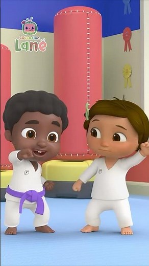 Taekwondo Song! Nina Does Taekwondo! #shorts #nurseryrhymes #CoComelonLane #netflix