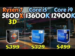 R7 5800X3D vs i5-13600K vs i9-12900K - RTX 3080 and RTX 3060 Benchmarks